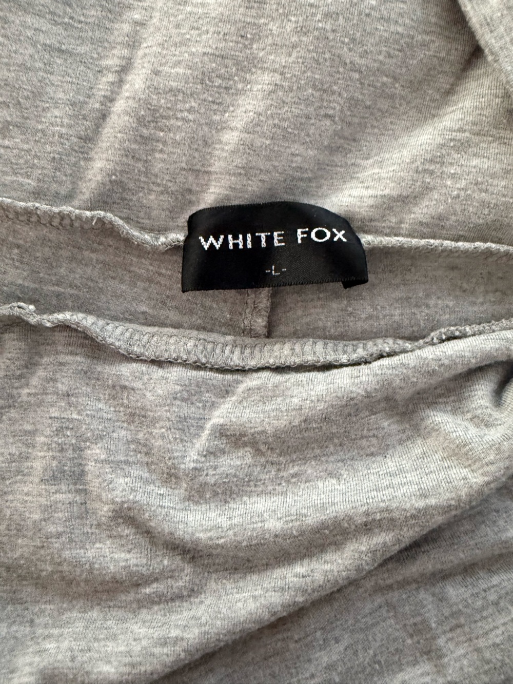 White Fox Boutique Don’t You Worry Pants Grey Marle — Large - Picture 3 of 9